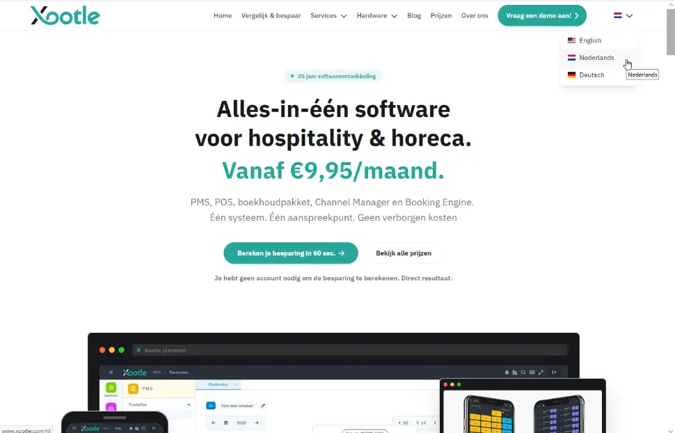 Xootle CMS Multilanguage