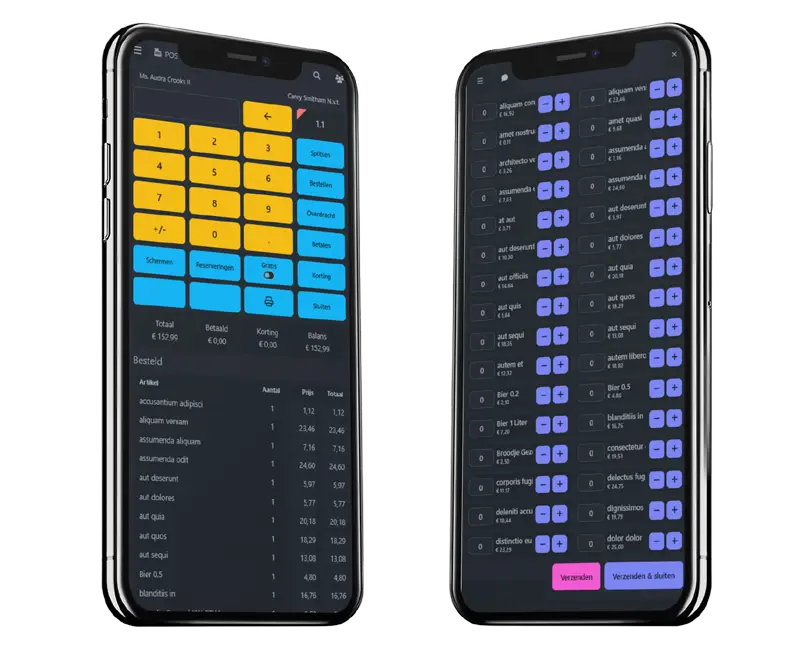 Xootle POS Mobile – 2 smartphones