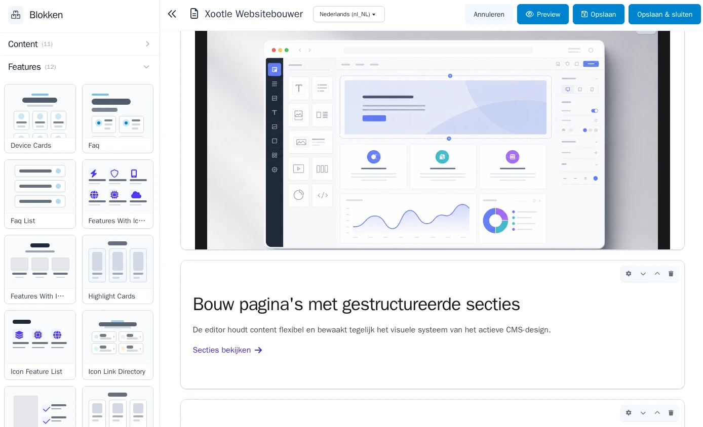 Xootle CMS works simply