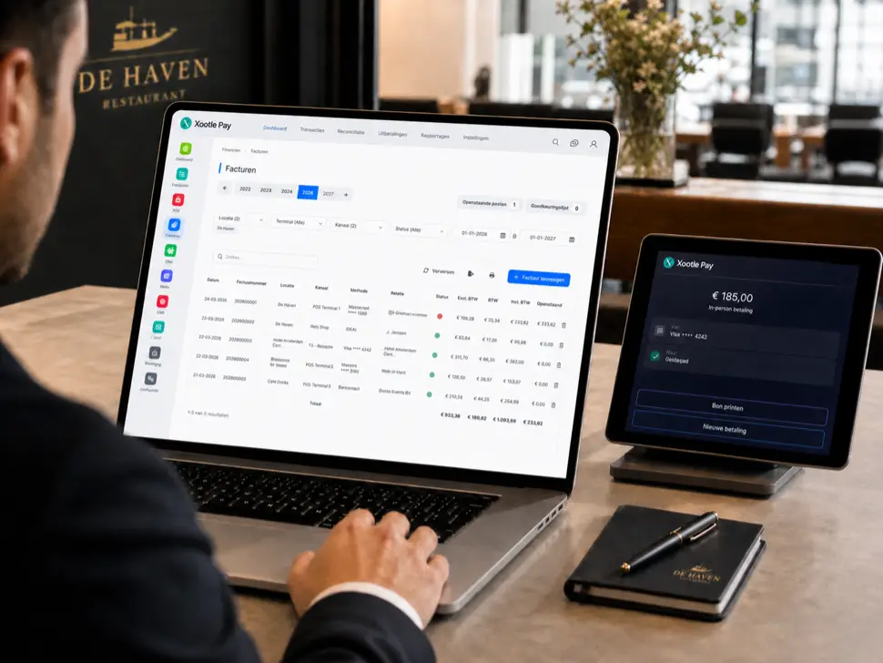 Één dashboard voor in-person en online betalingen